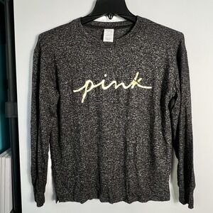 PINK Victoria's Secret Womens XS LS Sleep Shirt (Could Be Worn As Light Sweater)